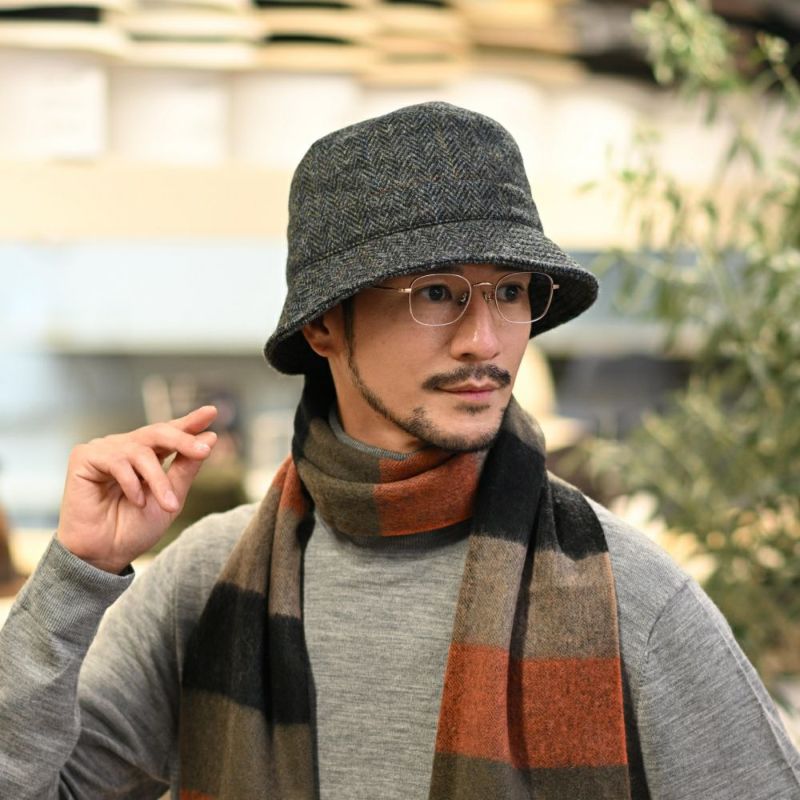 フェイルスワースのバケットハット Harris Tweed Grouse（ハリスツイード グラウス） 2012