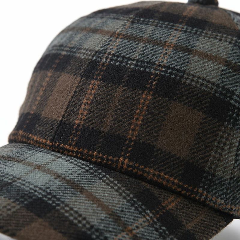 ダックスのキャップ Cap Wool Tartan（キャップ ウールタータン） D3840 グリーンブラウン