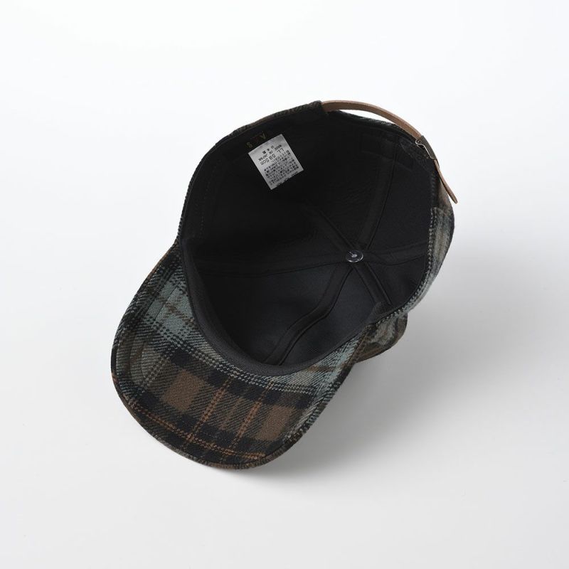 ダックスのキャップ Cap Wool Tartan（キャップ ウールタータン） D3840 グリーンブラウン