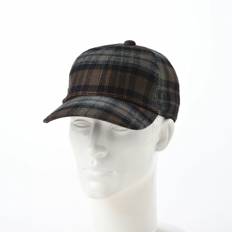 ダックスのキャップ Cap Wool Tartan（キャップ ウールタータン） D3840 グリーンブラウン