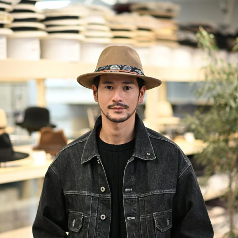 ビガリのフェルトハット LASH（ラッシュ） カーキ