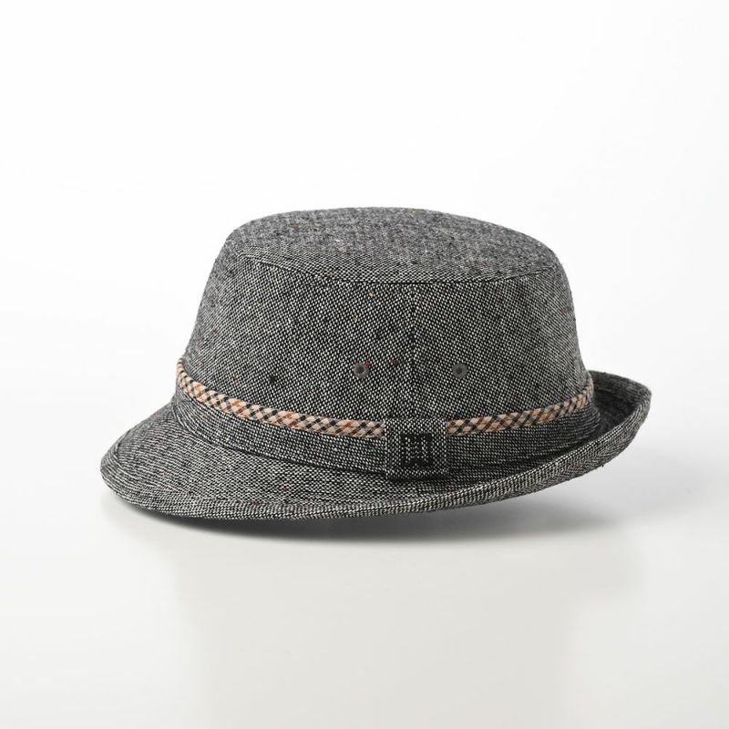 ダックスの布帛ソフトハット Alpen Tweed（アルペン ツイード） D3872 ブラック