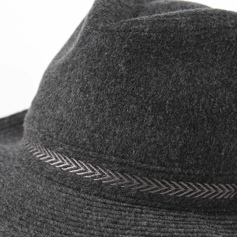 ダックスの布帛ソフトハット Hat Cashmere Mix（ハット カシミヤミックス） D3874 チャコール