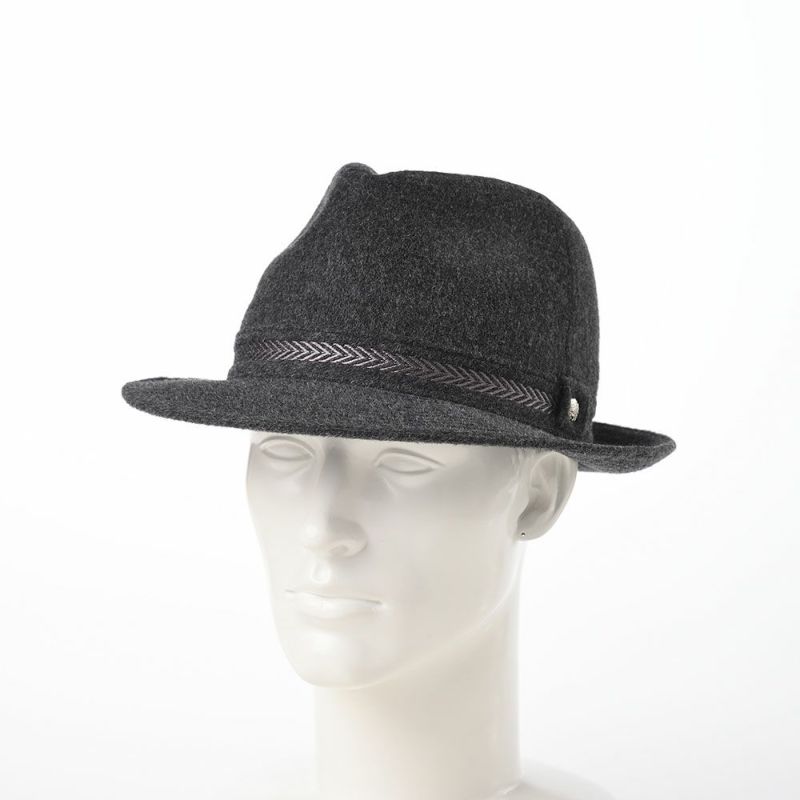 ダックスの布帛ソフトハット Hat Cashmere Mix（ハット カシミヤミックス） D3874 チャコール