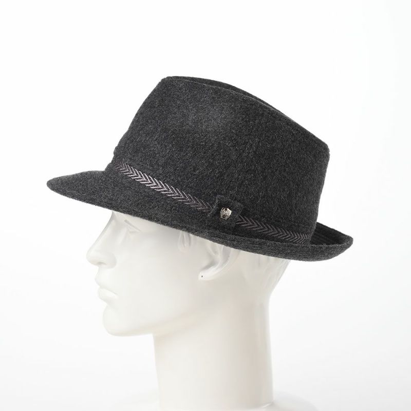 ダックスの布帛ソフトハット Hat Cashmere Mix（ハット カシミヤミックス） D3874 チャコール