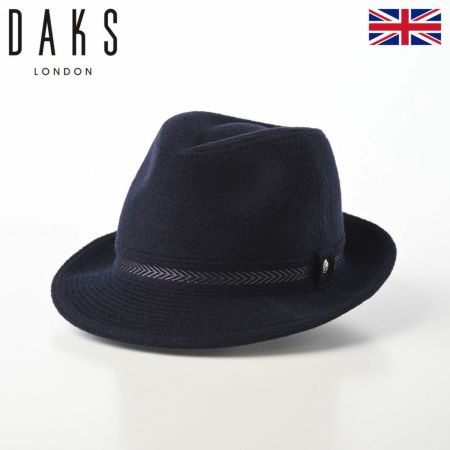 ダックスの布帛ソフトハット Hat Cashmere Mix（ハット カシミヤミックス） D3874 ネイビー