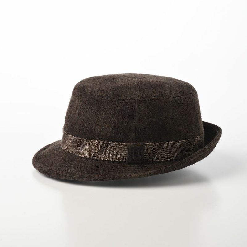 ダックスの布帛ソフトハット Alpen Wool Shadow Check（アルペン ウール シャドーチェック） D3876 ブラウン