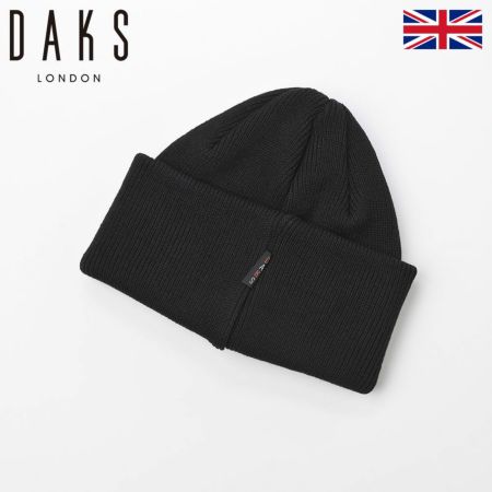 ダックスのニット帽 Knit Watch Dralon Cotton（ニットワッチ ドラロン コットン） D3888 ブラック