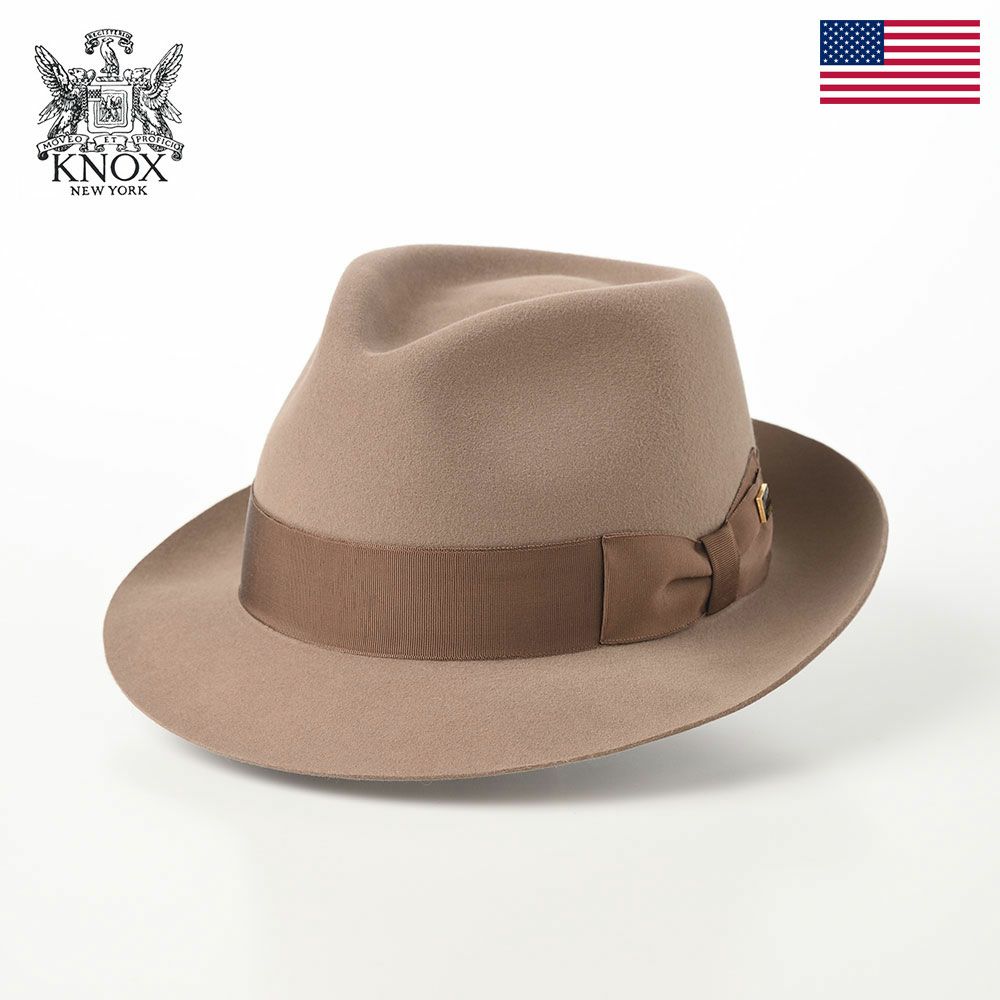 ノックス フェルトハット Rabbit Fur Fedora Hat（ラビットファー