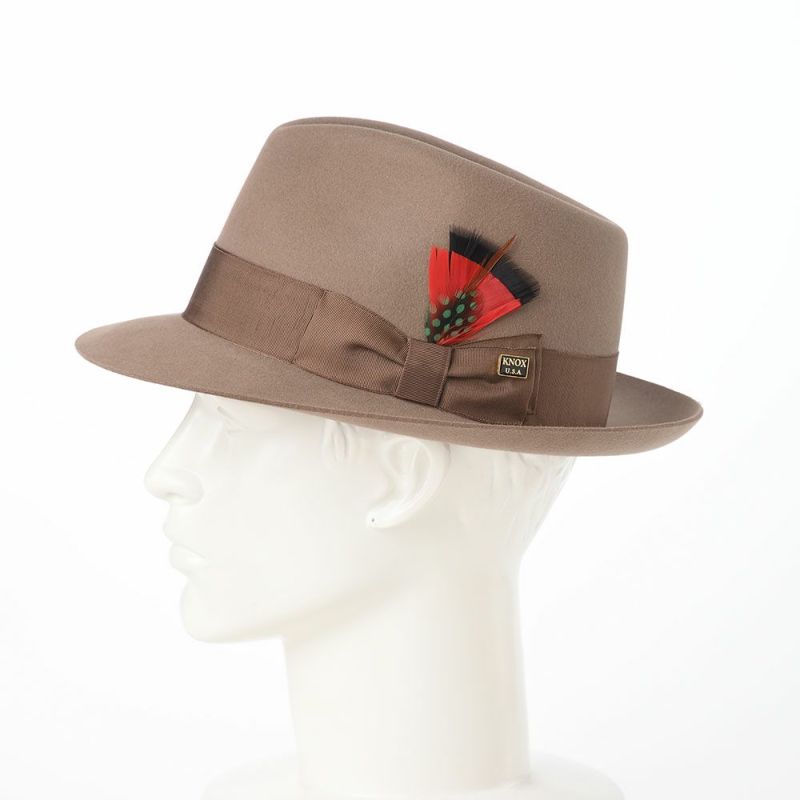 ノックスのフェルトハット Rabbit Fur Fedora Hat（ラビットファー フェドラハット）KMC ベージュ