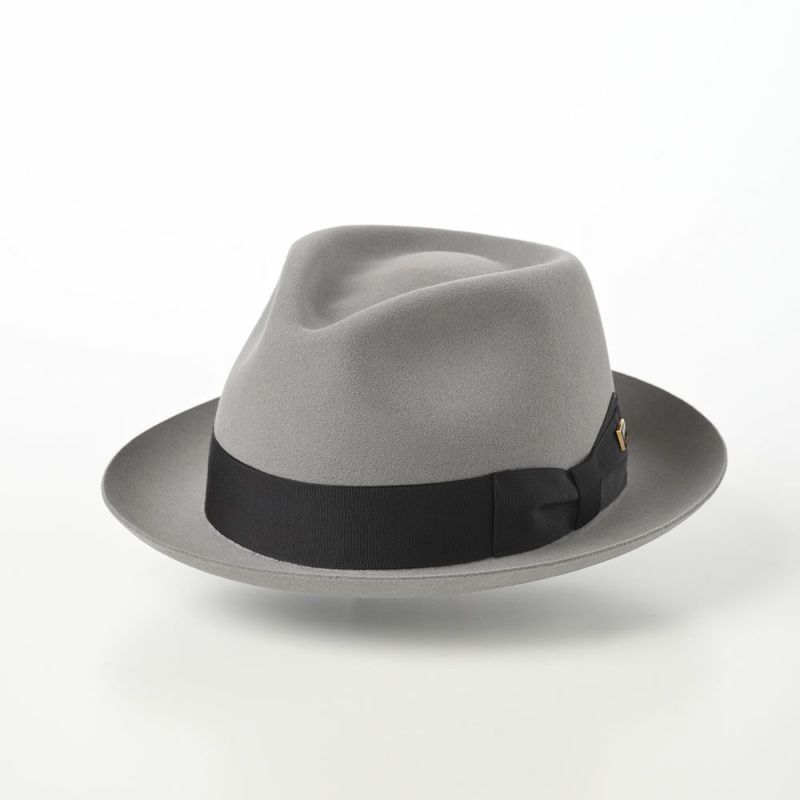 ノックスのフェルトハット Rabbit Fur Fedora Hat（ラビットファー フェドラハット）KMC ライトグレー