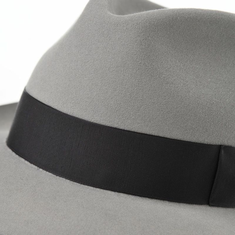 ノックスのフェルトハット Rabbit Fur Fedora Hat（ラビットファー フェドラハット）KMC ライトグレー