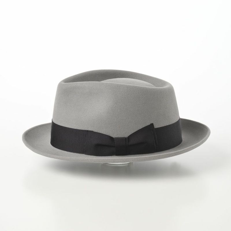 ノックスのフェルトハット Rabbit Fur Trilby Hat（ラビットファー トリルビーハット）KPK ライトグレー
