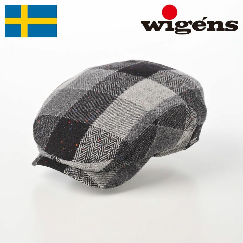 帽子 ハンチング Wigens（ヴィゲーンズ） Ivy Contemporary Cap Patchwork Tweed（アイビー コンテンポラリーキャップ パッチワークツイード）W101740 グレー