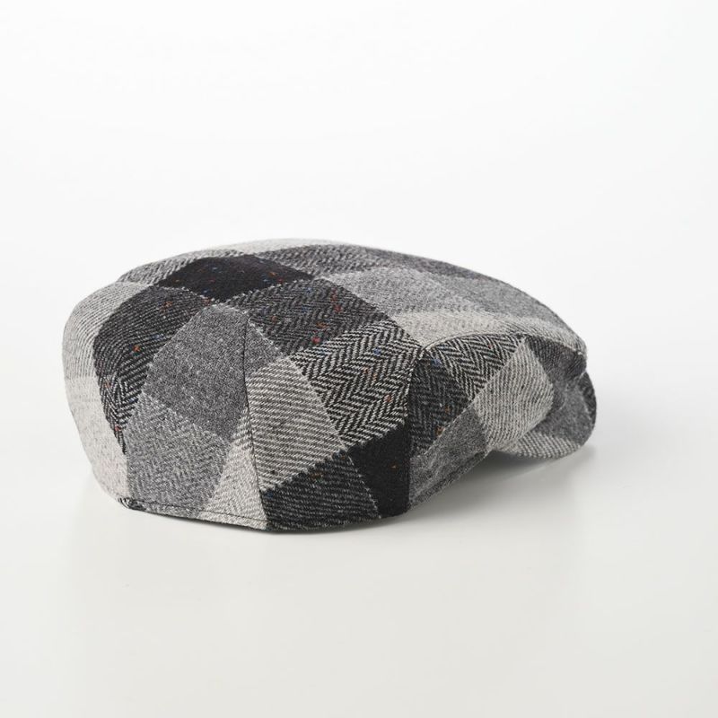 ヴィゲーンズのハンチング Ivy Contemporary Cap Patchwork Tweed（アイビー コンテンポラリーキャップ パッチワークツイード）W101740 グレー