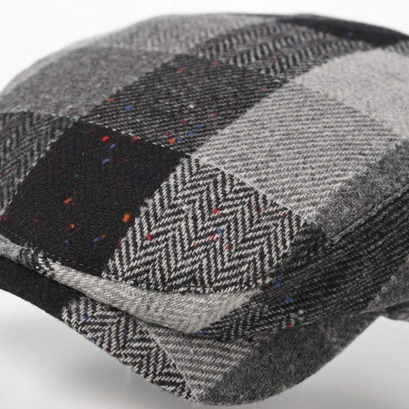 ヴィゲーンズのハンチング Ivy Contemporary Cap Patchwork Tweed（アイビー コンテンポラリーキャップ パッチワークツイード）W101740 グレー