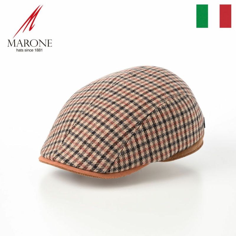 帽子 ハンチング MARONE（マローネ） Zuri Caccia（チューリ カッチャ） BT1040 ベージュ