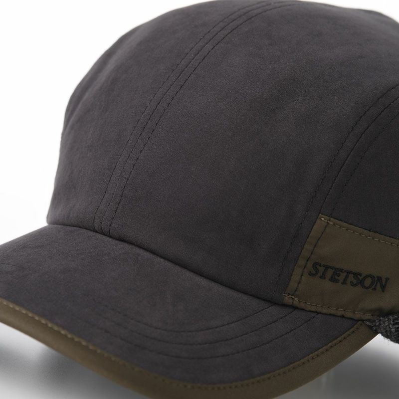 ステットソンのキャップ EAR FLAP CAP（イヤーフラップキャップ）SE679 ブラック