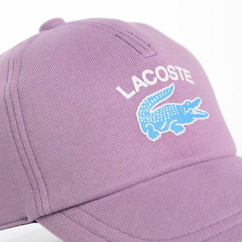 ラコステのキャップ PRINT JERSEY CAP（プリントジャージーキャップ） L1244 パープル