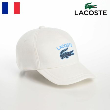 ラコステのキャップ PRINT JERSEY CAP（プリントジャージーキャップ） L1244 ホワイト