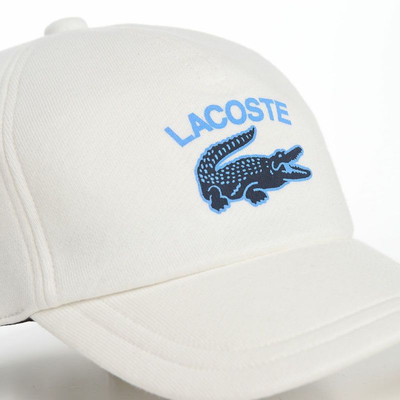 ラコステのキャップ PRINT JERSEY CAP（プリントジャージーキャップ） L1244 ホワイト