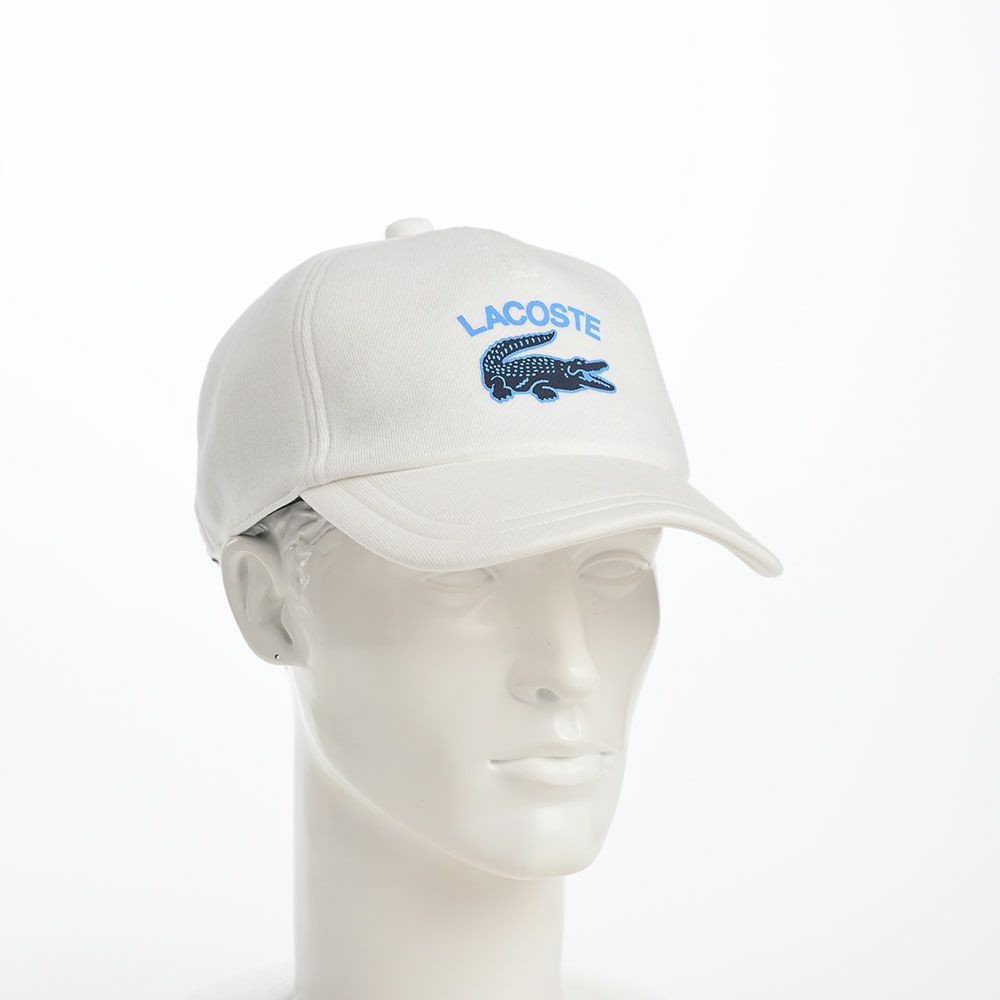 ラコステのキャップ PRINT JERSEY CAP（プリントジャージーキャップ） L1244 ホワイト