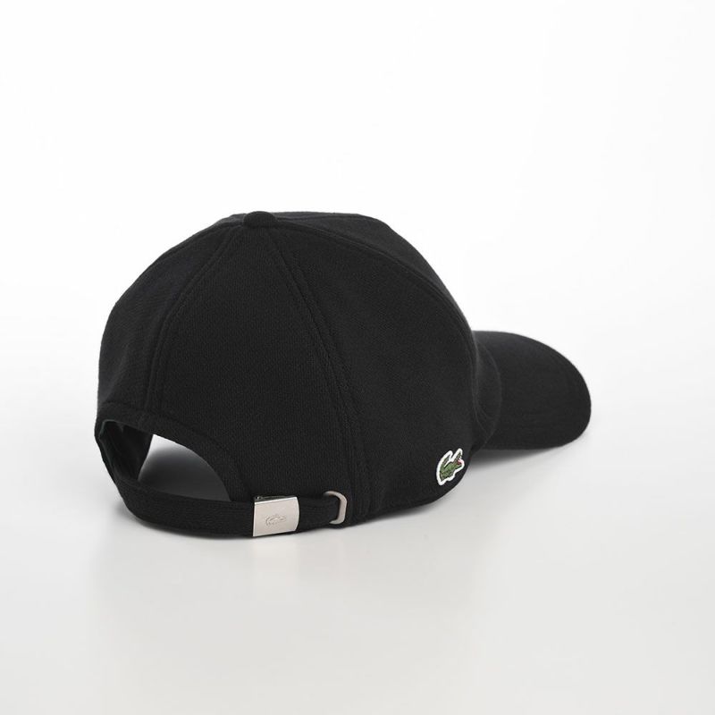 ラコステのキャップ OVAL LOGO JERSEY CAP（オーバルロゴジャージーキャップ） L7106 ブラック