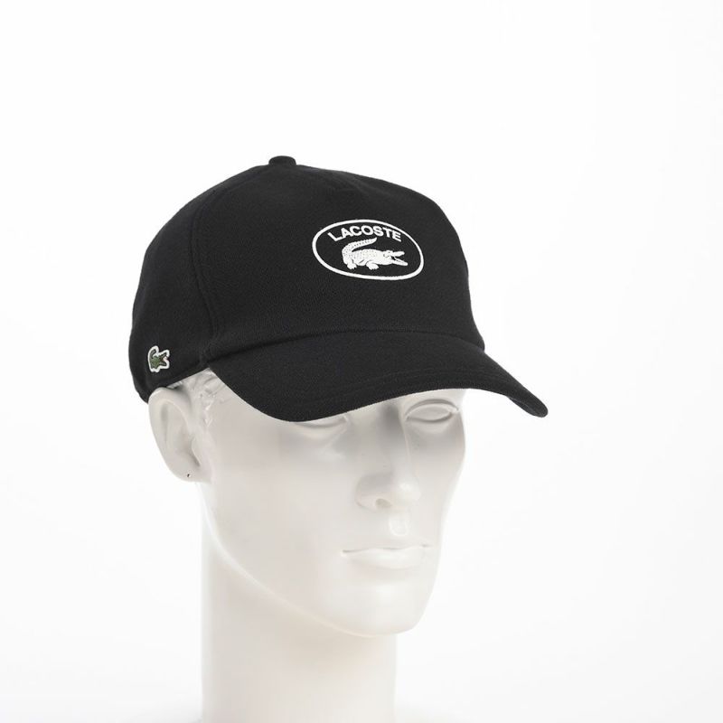 ラコステのキャップ OVAL LOGO JERSEY CAP（オーバルロゴジャージーキャップ） L7106 ブラック