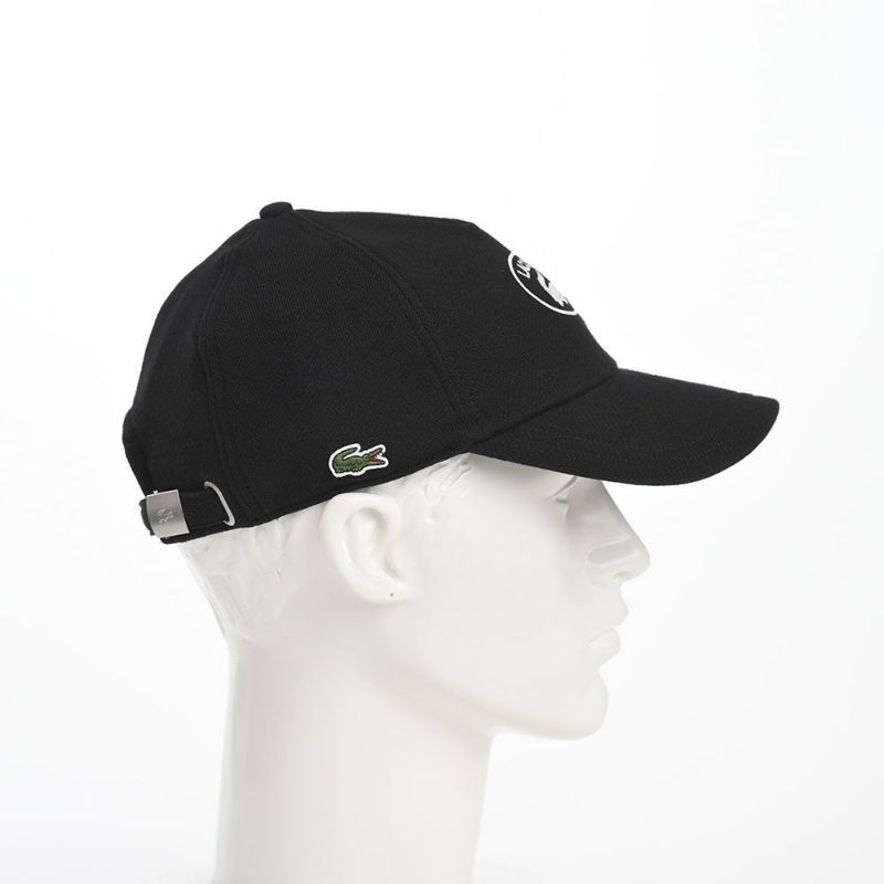 ラコステのキャップ OVAL LOGO JERSEY CAP（オーバルロゴジャージーキャップ） L7106 ブラック