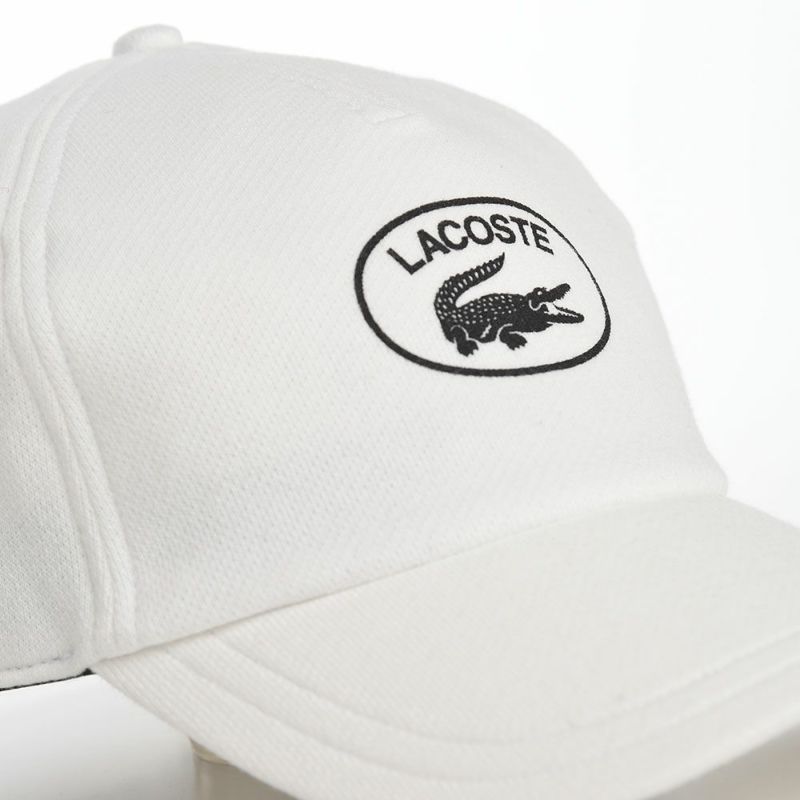 ラコステのキャップ OVAL LOGO JERSEY CAP（オーバルロゴジャージーキャップ） L7106 ホワイト