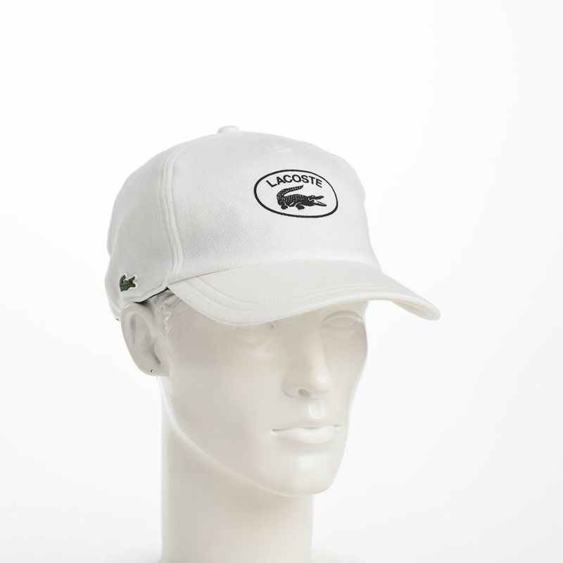 ラコステのキャップ OVAL LOGO JERSEY CAP（オーバルロゴジャージーキャップ） L7106 ホワイト