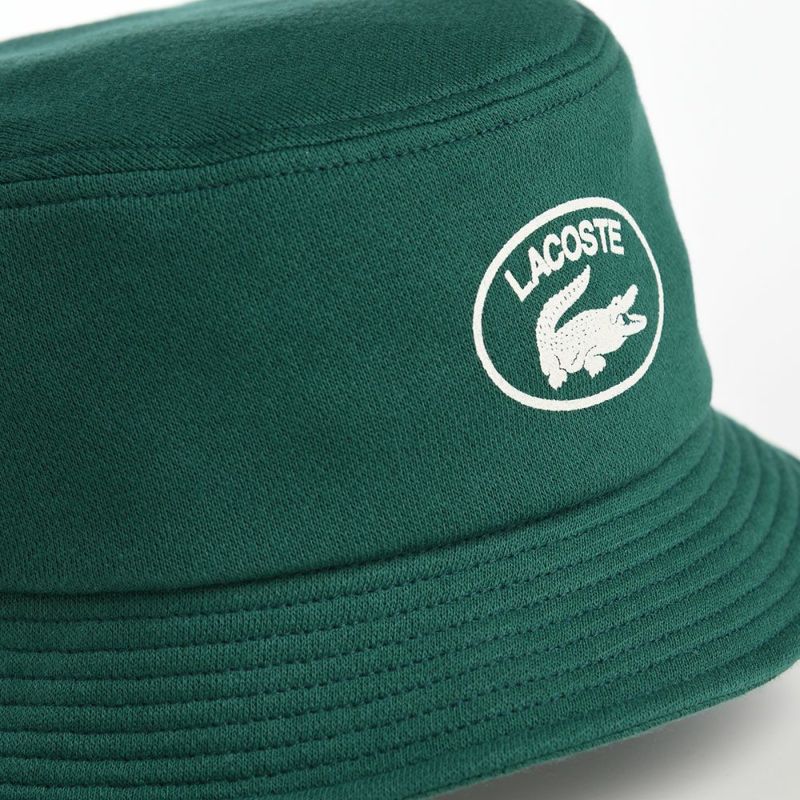 ラコステのバケットハット OVAL LOGO JERSEY BUCKET HAT（オーバルロゴジャージーバケットハット） L7107 グリーン