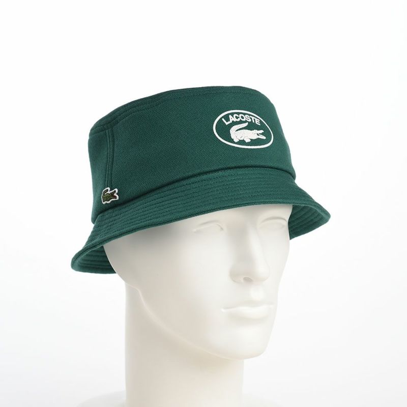 ラコステのバケットハット OVAL LOGO JERSEY BUCKET HAT（オーバルロゴジャージーバケットハット） L7107 グリーン