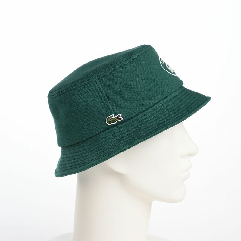 ラコステのバケットハット OVAL LOGO JERSEY BUCKET HAT（オーバルロゴジャージーバケットハット） L7107 グリーン