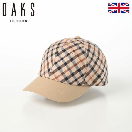 ダックスのキャップ Cap Cotton Tartan（キャップ コットン タータン） D3884 ベージュ