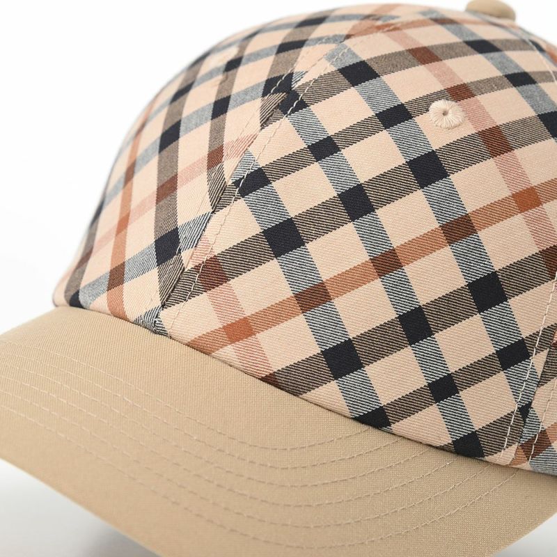 ダックスのキャップ Cap Cotton Tartan（キャップ コットン タータン） D3884 ベージュ