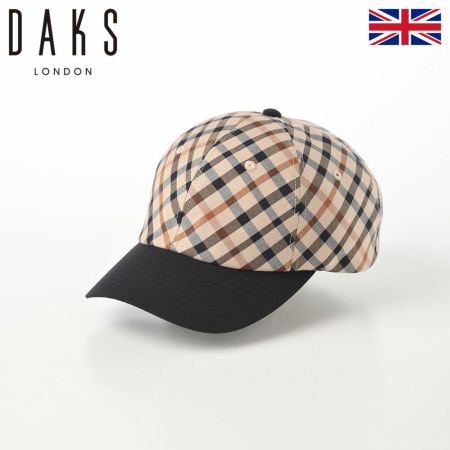 ダックスのキャップ野球帽 Cap Cotton Tartan（キャップ コットン タータン） D3884 ブラック