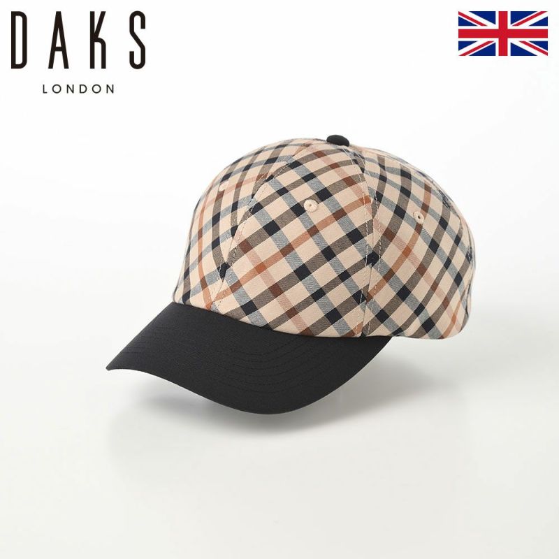 ダックスのキャップ Cap Cotton Tartan（キャップ コットン タータン） D3884 ブラック