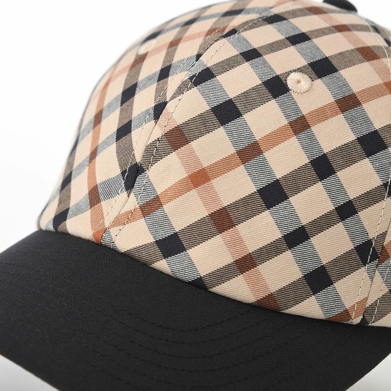 ダックスのキャップ Cap Cotton Tartan（キャップ コットン タータン） D3884 ブラック