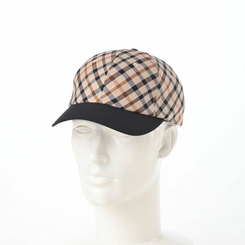 ダックスのキャップ Cap Cotton Tartan（キャップ コットン タータン） D3884 ブラック