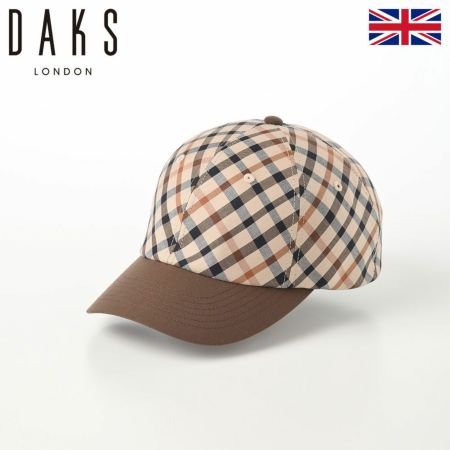 ダックスのキャップ野球帽 Cap Cotton Tartan（キャップ コットン タータン） D3884 ブラウン