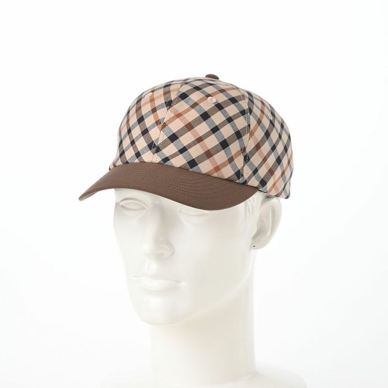 ダックスのキャップ Cap Cotton Tartan（キャップ コットン タータン） D3884 ブラウン