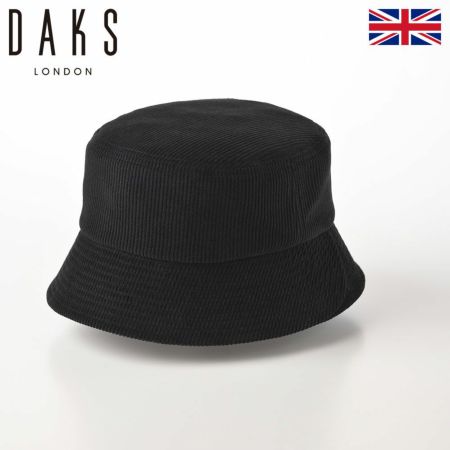 ダックスのバケットハット Bucket Hat Corduroy（バケットハット コーデュロイ） D3886 ブラック