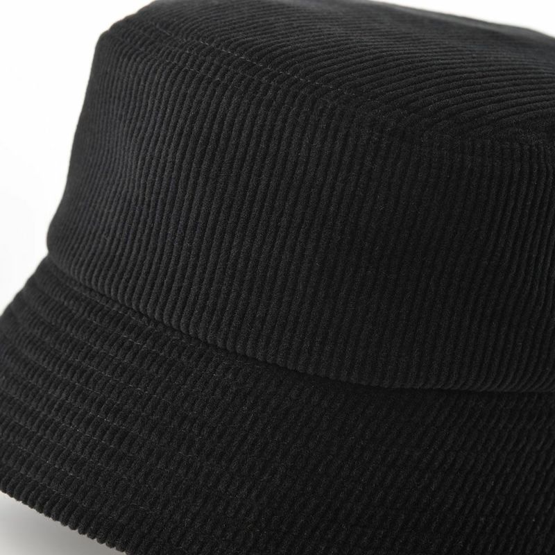 ダックスのバケットハット Bucket Hat Corduroy（バケットハット コーデュロイ） D3886 ブラック