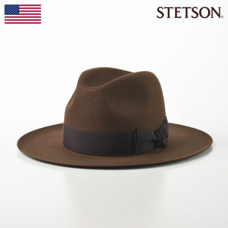 ステットソンのフェルトハット MANHATTAN WideBrim（マンハッタン ワイドブリム）SE687 ブラウン