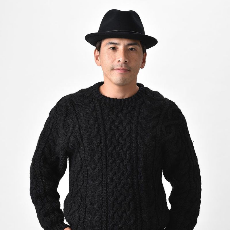 ゴットマンのフェルトハット Trilby Wool Hat（トリルビー ウールハット） G12287 ブラック