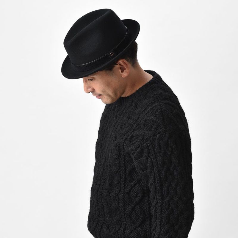 ゴットマンのフェルトハット Trilby Wool Hat（トリルビー ウールハット） G12287 ブラック