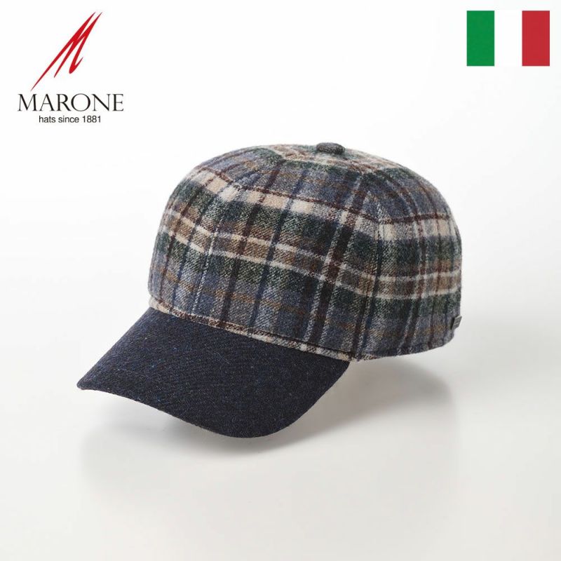 帽子 キャップ 野球帽 MARONE（マローネ） Quadri Baseball（クアドゥラ ベースボール） BT1059 チェック