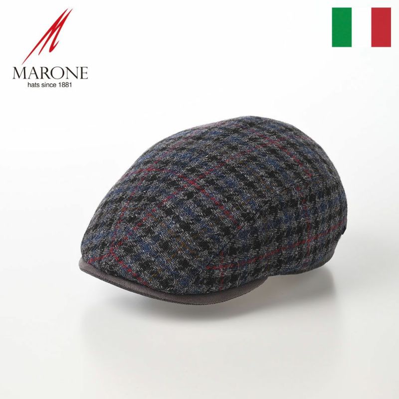 帽子 ハンチング MARONE（マローネ） Zuri Caccia（チューリ カッチャ） BT1040 グレー