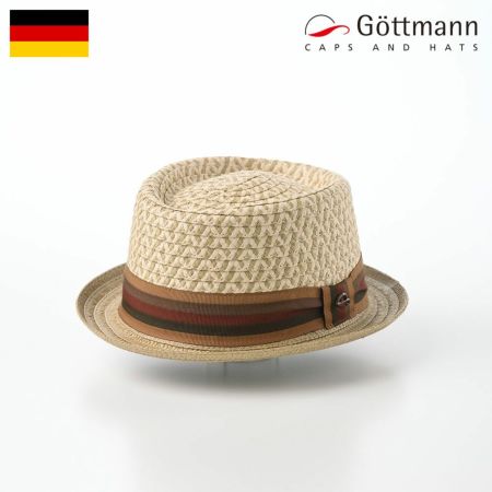 ゴットマンのポークパイハット Porkpie Paperhat（ポークパイ ペーパーハット） G29412303 ベージュ